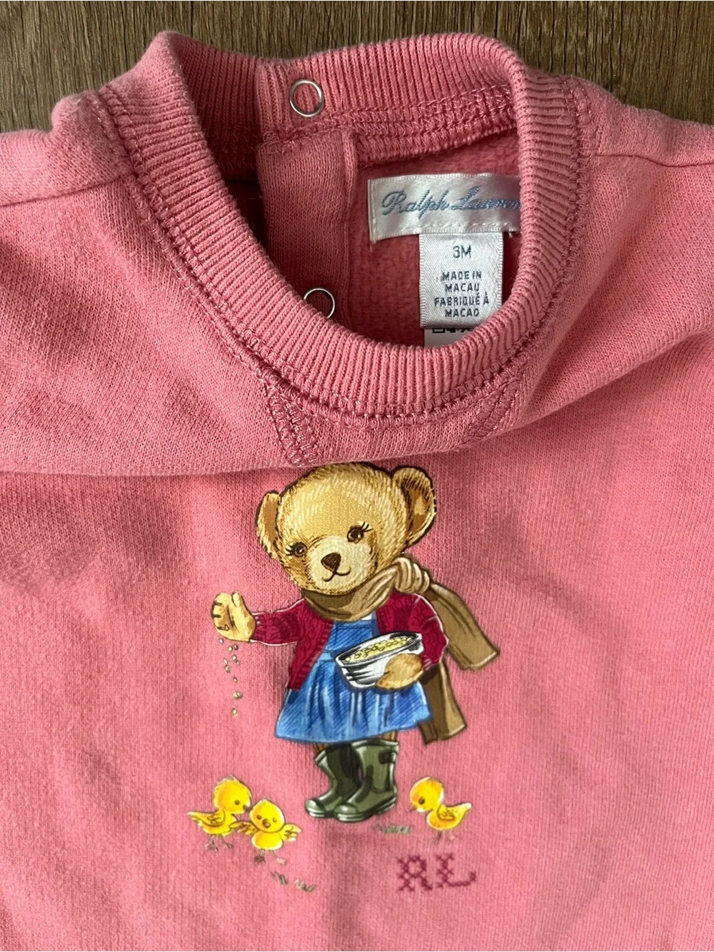 Ralph Lauren Baby girls bundle, classic prints. Iconic Bear Logo